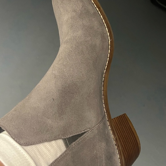Cole Haan Gray Suede Abbot Ankle Boots - Picture 6 of 8